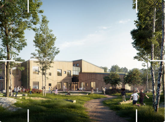 Konceptförskolan Grönskan som Hoppet arkitektoniskt kommer att utgå ifrån.