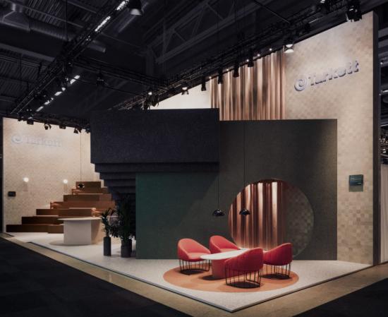 The Lookout, som visades på Stockholm Furniture Fair 2018 har vunnit utmärkelsen ”Small interior of the year” i Dezeen Awards 2018. The Lookout designades av Note Design Studio som skapade en formstark installation för att visa nya perspektiv och användningsområden för golv.