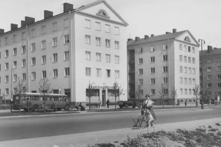 I mitten av 1930-talet byggdes kvarteren Kartan och Skalan på Södermalm.