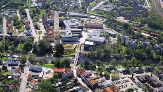 &Auml;ngelholms nya, hälsosamma landmärke kommer byggas längs åpromenaden (bilden är en illustration).