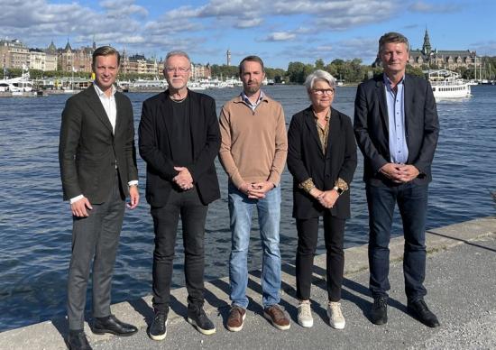 Gustaf Larsson Ernefelt, Nicklas Eriksson, Markus Larsson, Birgitta Eriksson och Peter Hjerpe.