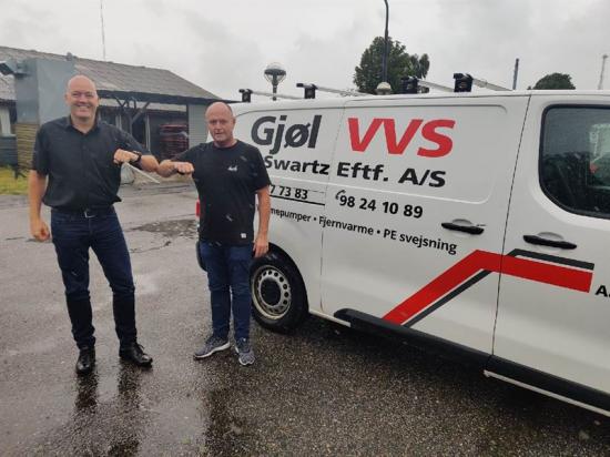 Klaus Villefrance (Bravida) och Claus Vinther (Gjøl VVS/Vesthimmerlands VVS/Nielsen & Brostrøm).