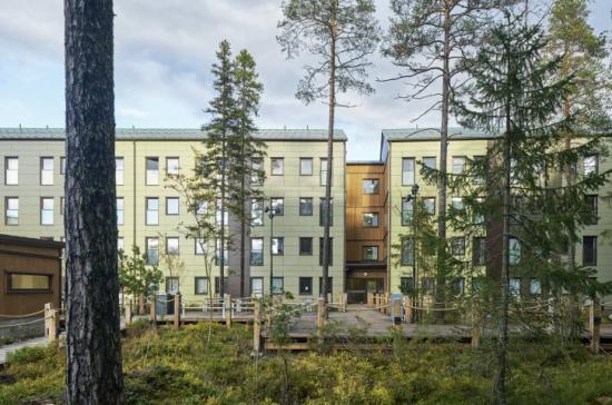 Kv. Roten, 277 studentlägenheter i Umeå som ska certifieras enligt Miljöbyggnad iDrift och klimatriskinventeras.