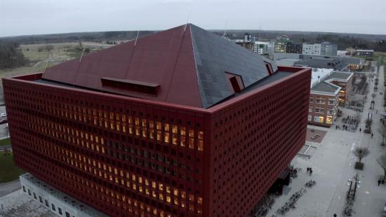 Färdigbyggda studenthuset i Linköping.