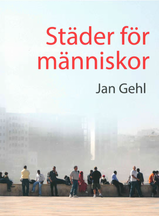 Omslaget till Jan Gehls bok ”Byer for mennesker”, \