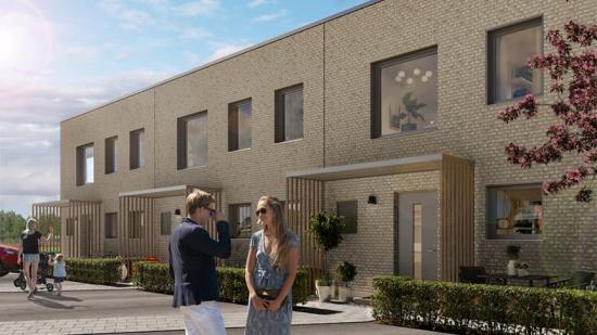 Lyckos utvecklar nya bostäder i Häljarp i samarbete med HSB Landskrona (bilden är en illustration).