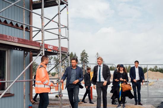 Invigning av Veidekkes nya bostadskoncept VeidekkeFLEX.