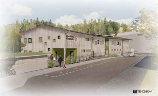 Rödklöverns förskola i Karlstad beräknas vara klar våren 2021.
