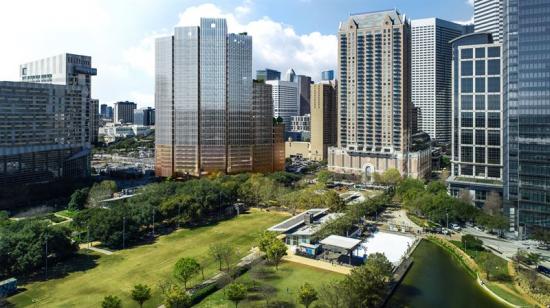 28 våningar högt kommer kontorsprojekt i centrala Houston bli när det är färdigt (bilden är en illustration).