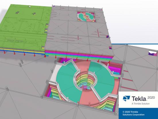 Tekla Structures 2020 Sloping slabs.