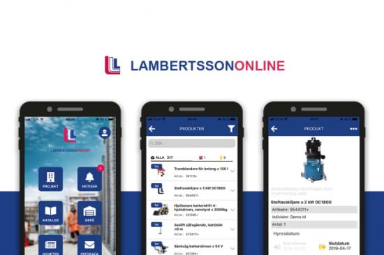 LambertssonOnline, en digitaltjänst från Lambertsson.