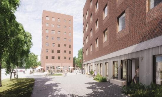 Cassiopeia, planerade studentbostäder i Lund (bilden är en illustration).