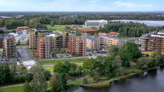 Midroc Properties utvecklar flera bostadsprojket i Växjö, varav Kvarteret Biologen är ett (bilden är en illustration).