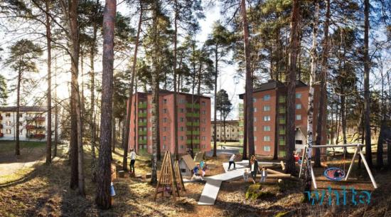 På Skallberget, Västerås, byggs 64 nya hyresrätter med start våren 2020 (bilden är en illustration).
