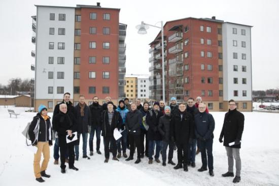Eurhonet är ett nätverk av europeiska bostadsbolag som i februari besökte Västerås och Bostads AB Mimer.