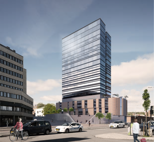 Illustration över hotellprojektet Gradienten.