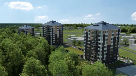 I naturnära Tröinge &Auml;ngar planerar HSB Göta bygga totalt 95 lägenheter (bilden är en illustration).