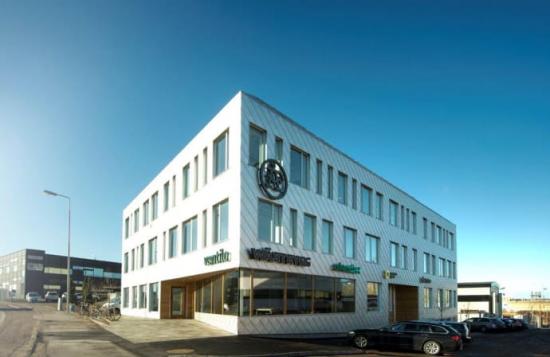 Ventilohuset i Varberg där Wästbygg har sitt kontor.