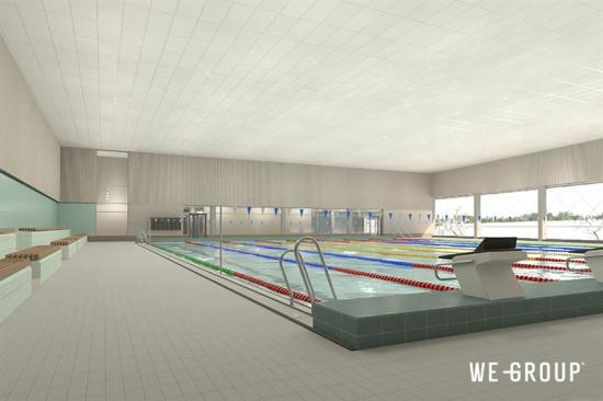 De kommer även finnas två 25-metersbassänger för motionsbad.