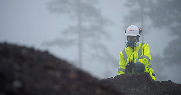 Svevia utför provtagning av jord och sanerar marken för det nya bostadsområdet i &Ouml;stersund.