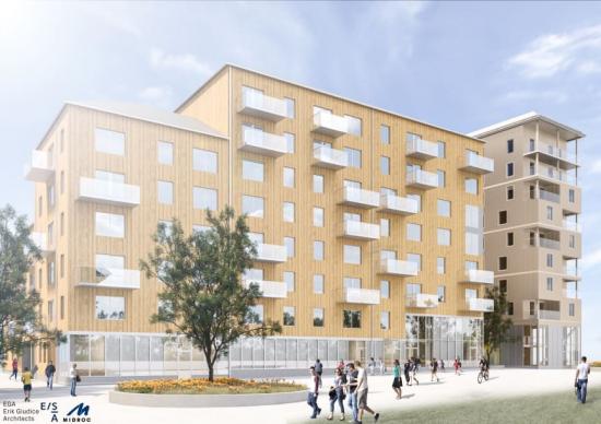 Midroc säljer två bostadsprojekt i Uppsala till K2A.