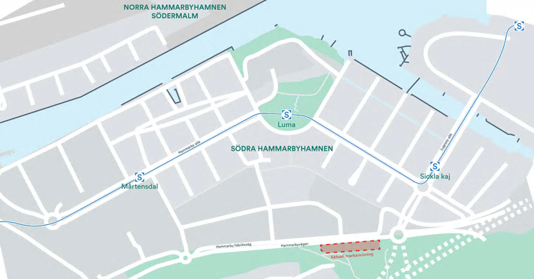 Markanvisningen är en del av en satsning som ska binda samman Hammarbyhöjden och Hammarby sjöstad.