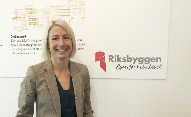Maria Dahlkvist, marknadsområdeschef för Riksbyggens fastighetsförvaltning i &Ouml;rebro.