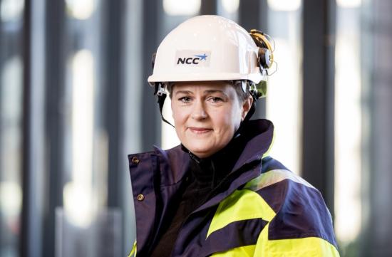 Jenny Wassvik, Produktionschef för Bostadsavdelningen på NCC, har anställt flera personer med YH-utbildning.