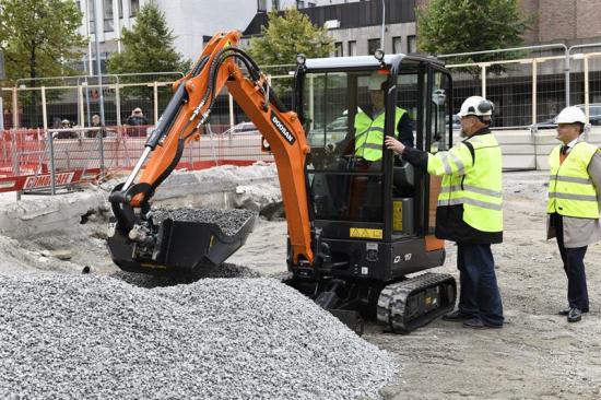 Skopan i marken vid byggstarten för CAPREA.