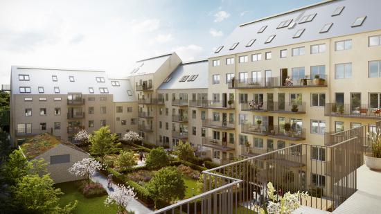 Innergården i Aromalund.