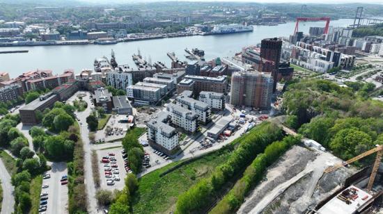 Vy över Säterigatan och Norra &Auml;lvstranden