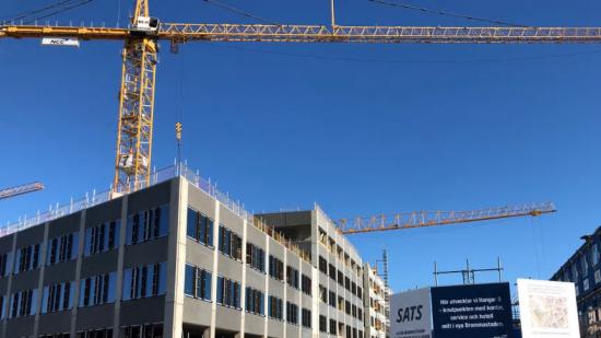 Sveriges största ICA Maxi växer fram i Bromma.