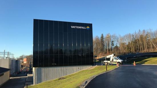 Vattenfall Eldistribution transformatorstation i Järva.