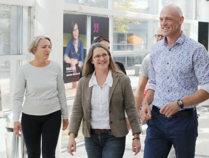 Anna Hirell, Lina Lindegren och Pontus Wärneståhl.