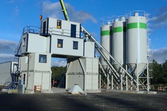 Ale betongfabrik under konstruktion