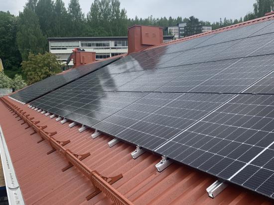 Solceller på Brf &Ouml;rnsköldsvikshus.