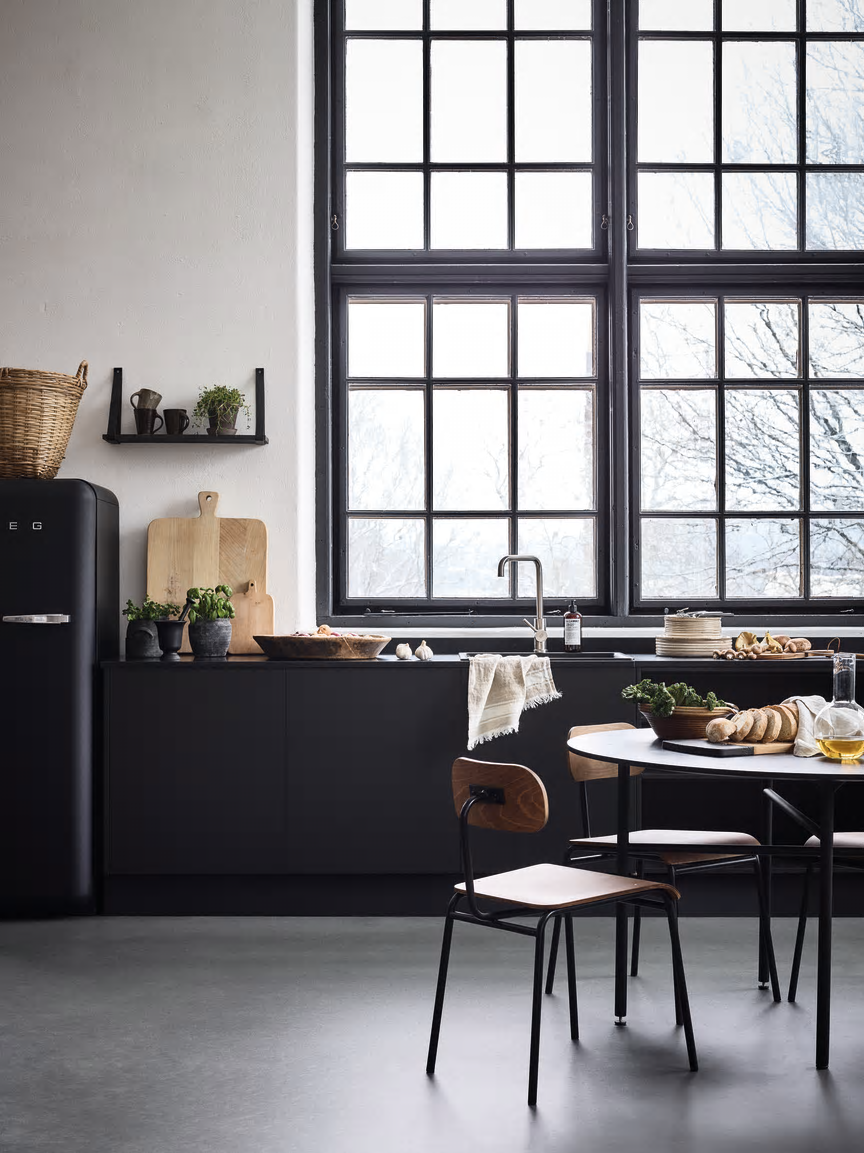 Marmoleum Concrete.