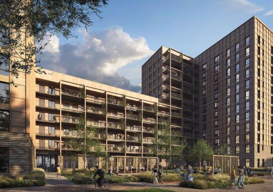 Bostadsprojektet i Rosendal går under namnet Aquila (bilden är en illustration).