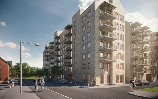 Visionsbild, Kasernen, Borås.