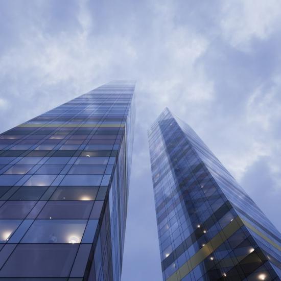Illustration över hur Tellus Towers kommer se från gatan.