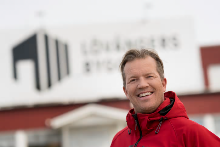 Patrick Sjölin på Lövångers Bygg.