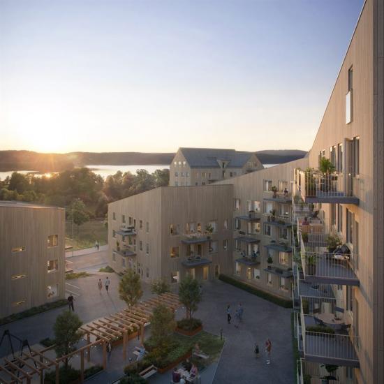 Visionsbild, &Ouml;resjö &Auml;ngar Centrum (bilden är en illustration).