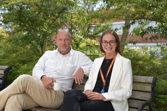 Torsten Helander och Matilda Suneson är båda planarkitekter i Eslövs kommun.