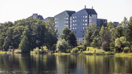 Välle Broar, ett av Växjö kommuns träbyggnadsprojekt det det byggs bostäder av olika slag.
