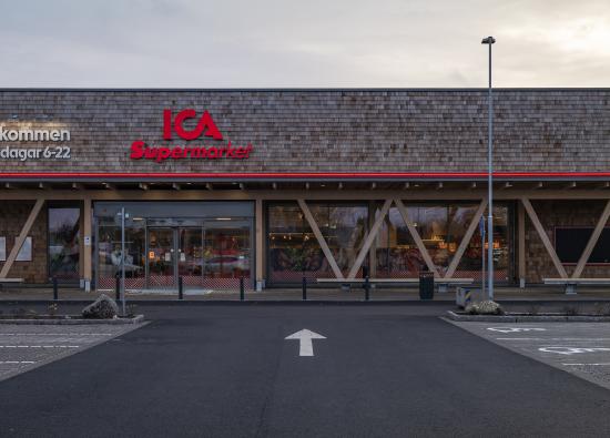 Ica Supermarket i Westerport, Sjöbo väst. Utsedd till &Aring;rets Bygge 2022.