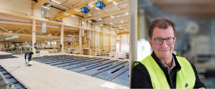 Martinsons limträfabrik i Bygdsiljum samt Lars Martinson.