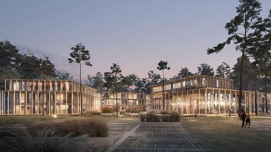 Visionsbild över Falsterbos nya strandhotell (bilden är en illustration).