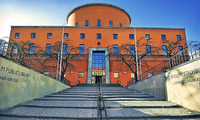 En ikonisk byggnad - Stockholms stadsbibliotek - där Ebab kommer projektleda ombyggnaden.