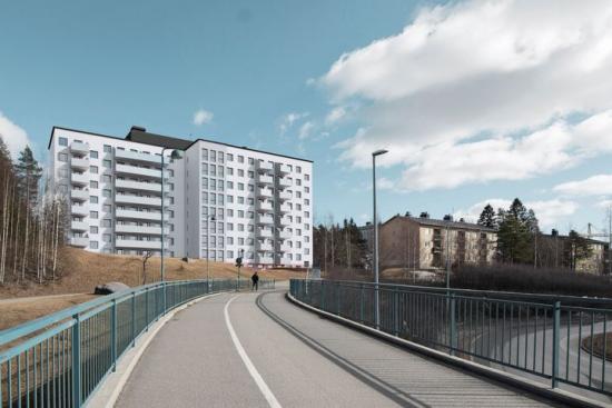 Sofiehem 3:12. Vy från Svingen (bilden är en llustration).