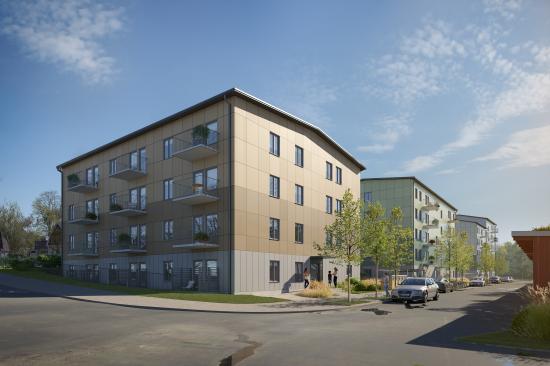 Projekt Kullsta i Nynäshamn. Beställare; Nynäshamnsbostäder (bilden är en illustration).